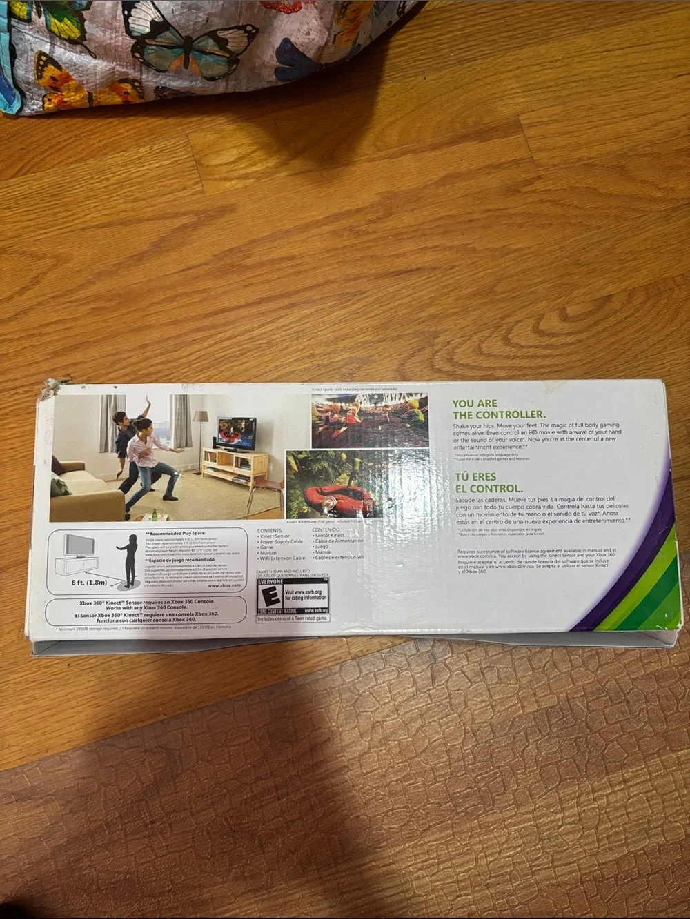 Microsoft Xbox 360 Kinect Sensor - with a game included .